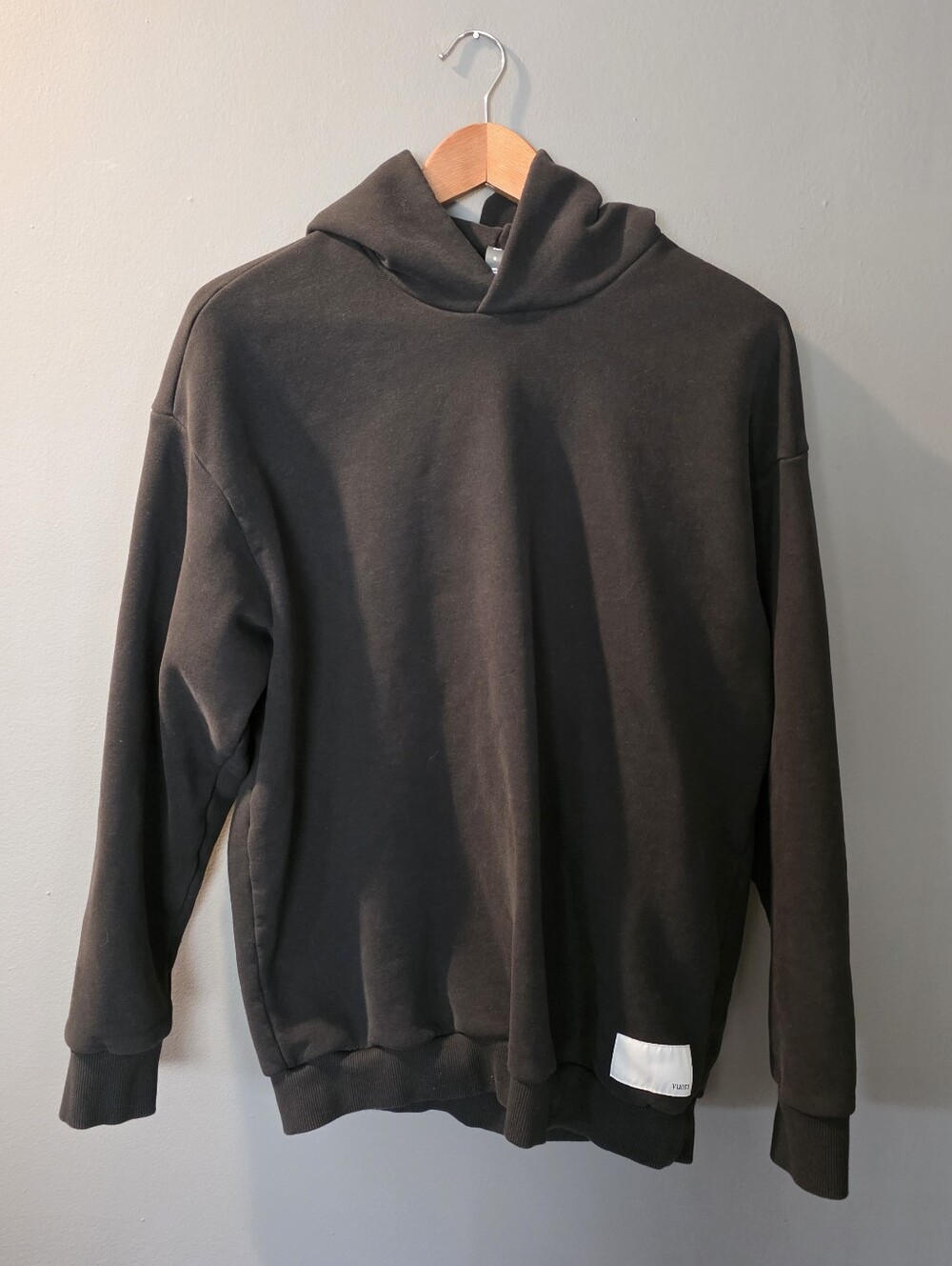 Vuori Restore Oversized Hoodie Washed Faded Black Size S